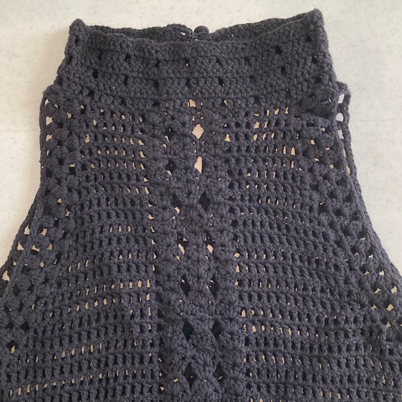 525 America Black Crochet Knit Top - Picture 5 of 8